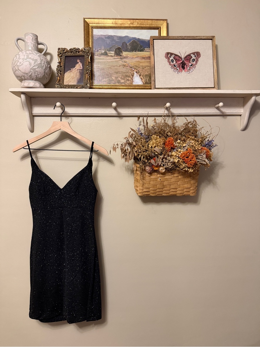 jcpenney Black Sparkle Backless Slip Dress
